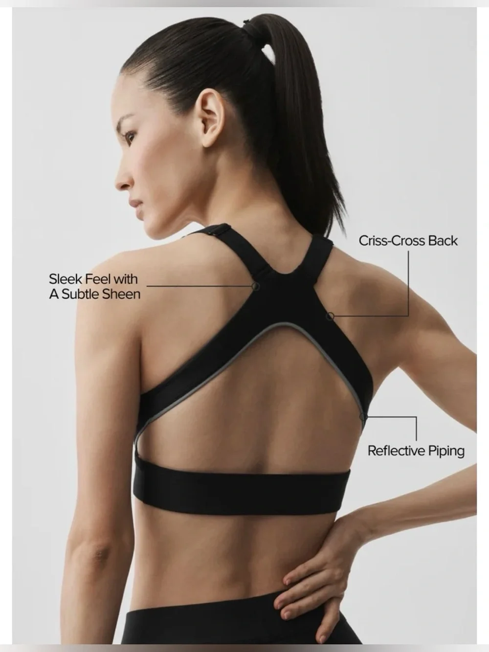 ALO Yoga Airlift Speedwork Bra Black S